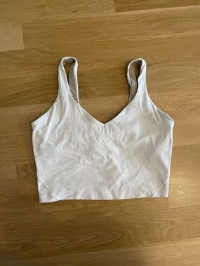 lululemon athletica White V-Neck Tank Top